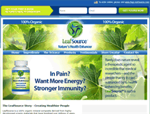 Tablet Screenshot of leafsource.com